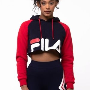 Fila cropped hoodie